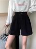 Large Size Women's Corduroy Wide-Leg Shorts - High Waist, Versatile, Casual Fall/Winter Style