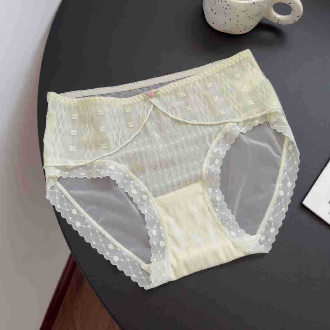 

Трусики плиссе в горошек, дышащие, стиль «Чистое желание», кружевной бантик, сексуальные женские трусики One Size