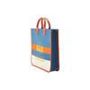 Gucci Logo Print Tote Bag Blue Orange White Canvas Leather Trim Top Handle Handbag for Kids Daily Commute 550763-FAB3Z-8476