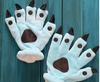 Women Men Warm Fashion Claw Paw Mittens Soft Plush Winter Furry Animal Claws Nails Glove Cosplay Costume Wearable Kid Gifts