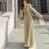 Internet Celebrity Fried Street Sports Suit Women's Spring and Autumn New Casual Fashion Sweatshirt Wide-leg Pants Two-piece Set Foreign Style