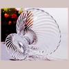 Elegant High-Footed Crystal Glass Fruit Bowl