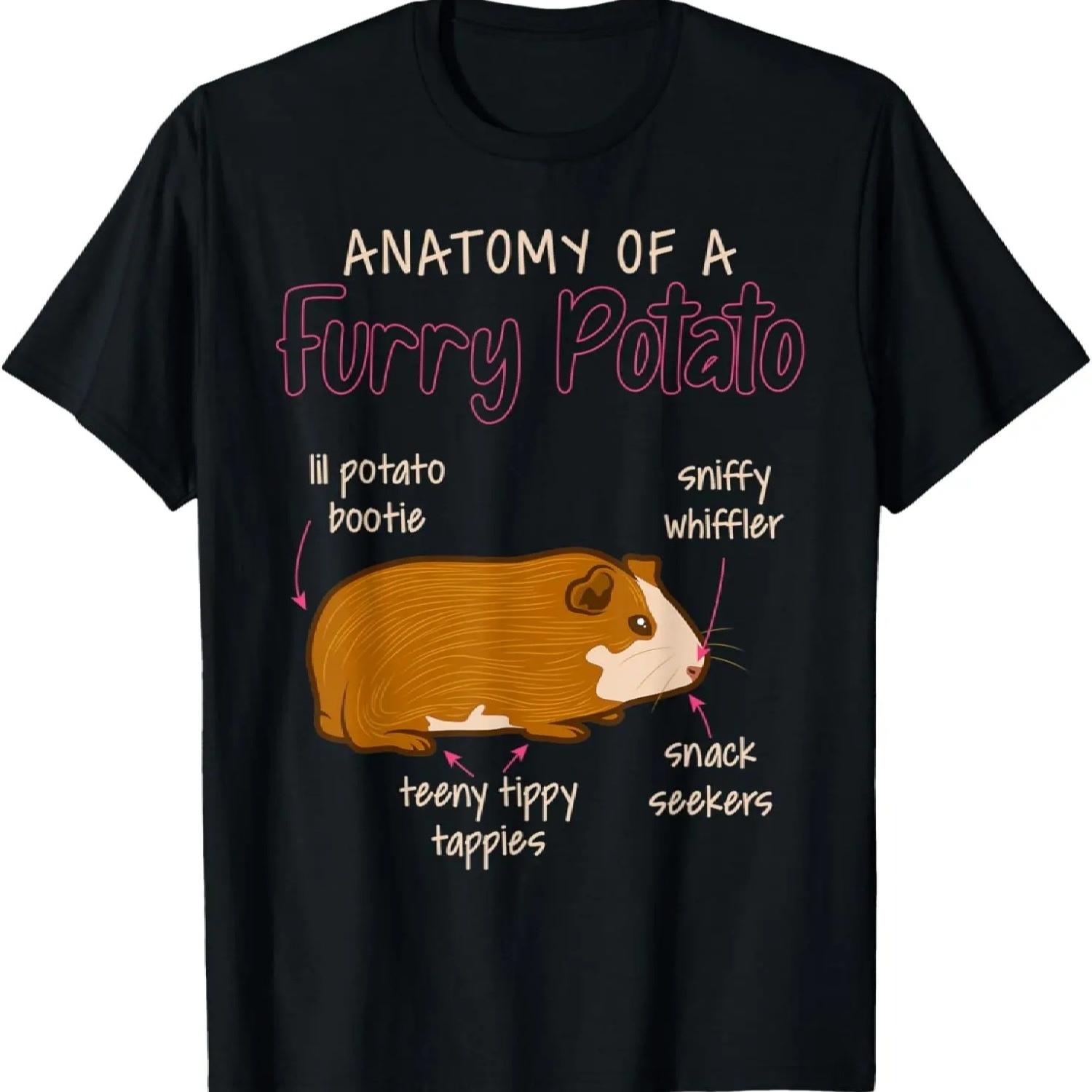 

Anatomy of a Furry Potato Guinea Pig T-Shirt XXXXXL чорний