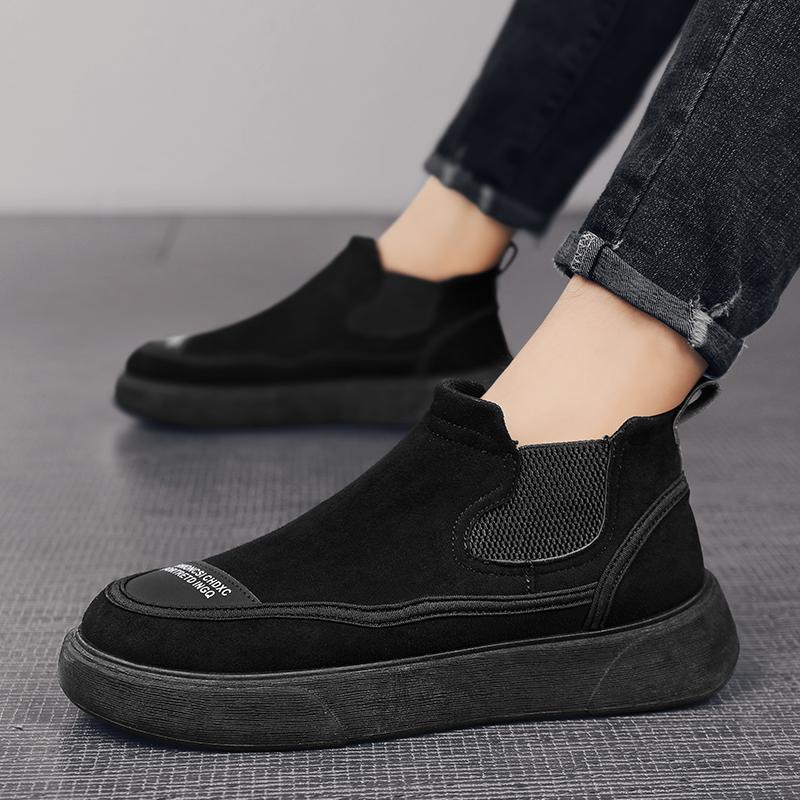 

Ботинки Мартина с высоким голенищем, новые осенне-зимние, на мягкой подошве, спортивные, на толстой подошве, из чистой кожи, кеды, повседневные мужские, на один педаль 44