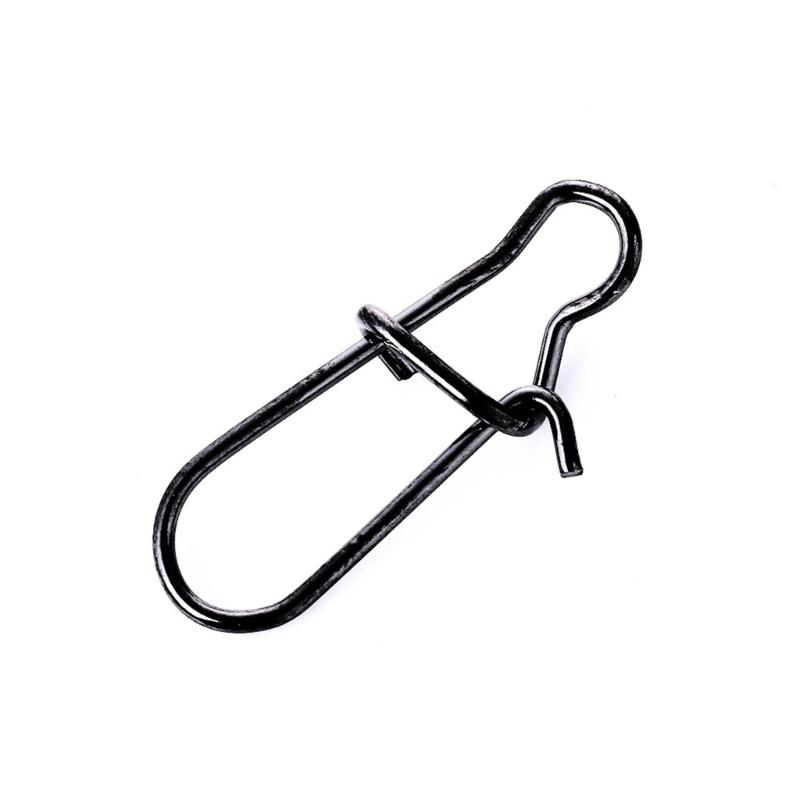 50Pcs Fishing Lures Connector High Strength Fishing Snapping Swivels Hook Snapping Pin Easy Snapping Fishing Hook