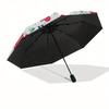 1pc Hello Kitty Cherry Theme Umbrella with Plastic Handle,Suitable for All Seasons Home Travel Outdoor UmbrellaSanlio571