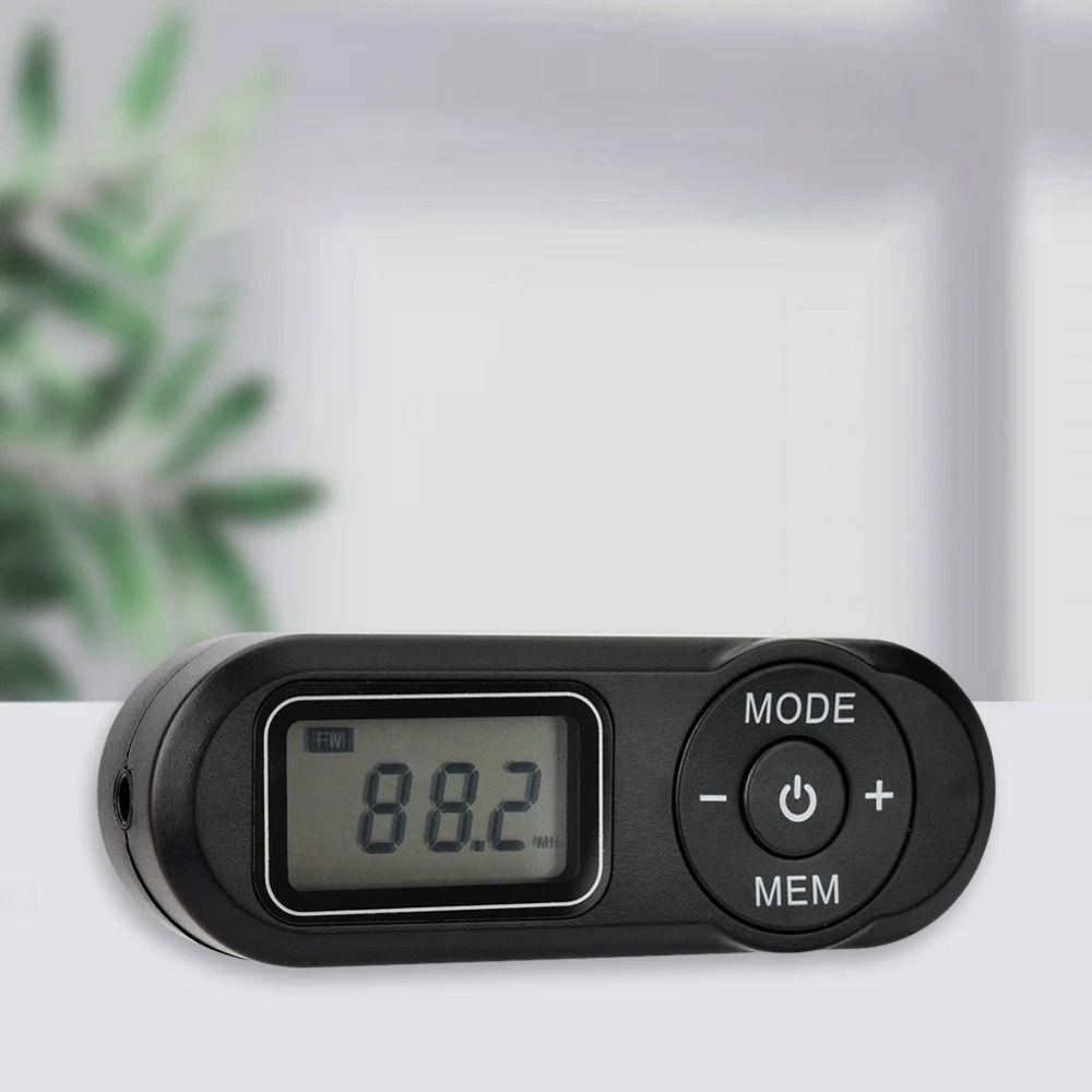 LCD Display Digital Display FM Receiver Mini Retro FM Player Practical Portable FM Radio  Walking