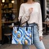 Stylish Star Pattern Tote Bag Casual Daily Handbag for Shopping Outdoor Commute