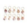 20pcs Metal Cuff Clips Dreadlocks Beads Headwear Hair Braid Tubes Shell Hair Rings Set  Decor
