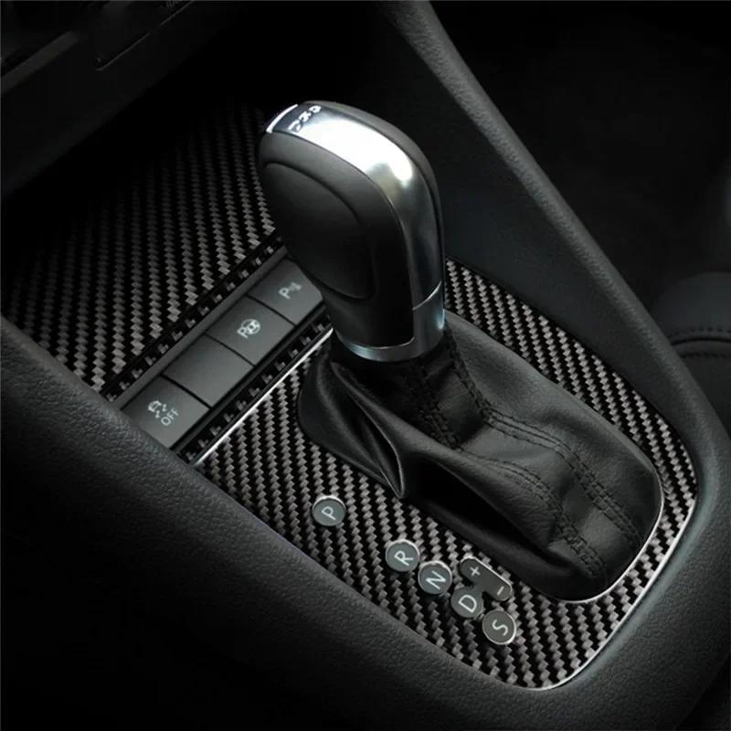 Fits for VW Golf 6 2008-2012 Gti R MK6 Scirocco 2009-2016 Car Accessories Carbon Fiber Gear Panel Personality Car Sticker 3D
