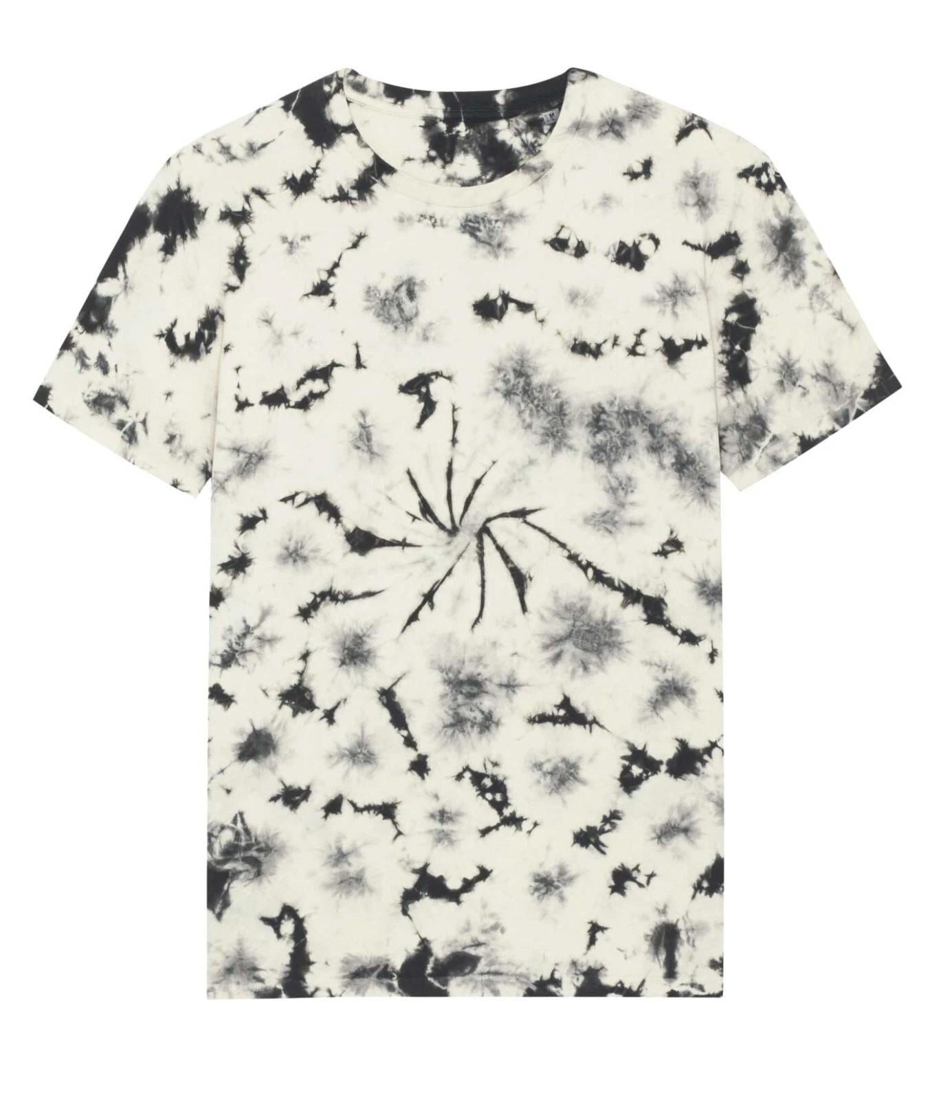

Natual & Black Hand Dyed Hippie TieDay Organic T-Shirt Unisex 3XL