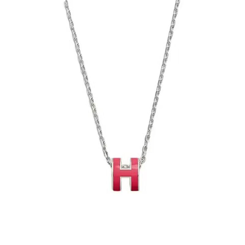 

Hermes Mini Pop H Pendant Lacquered Metal Necklace Women necklace Silver H147992FP65 Basic Packaging-Box+Dust Bag or Padding Board