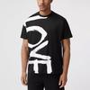 T Shirts Men's Black Crew Neck Moderate 80375801