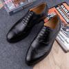 Fashion High Quality Genuine Leather Shoes Casual Business Oxfords Formal Dress Shoes Man Handmade Social Party Brogues Successful Shoe