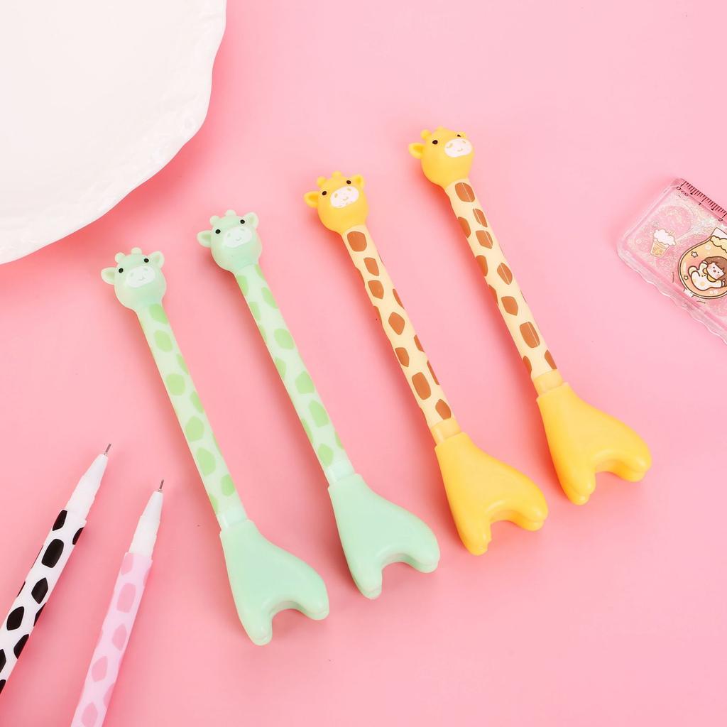 10Pcs Giraffe Neutral Pen, Used for Office Work, Problem Solving, Signature Writing, Diary, Note Taking, Student Classroom Prizes, Friend Gathering Gi