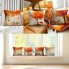 Home Decor Autumn Trees & Bicycles Decorative Pillow Covers Pattern Cushion Cover Suitable For Sofa Bedroom Car Pillow Cover