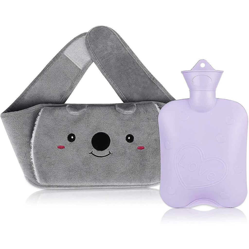 Hot Water Bottle With Cover, Quick Pain Relief Comfort For Neck, Back Tw