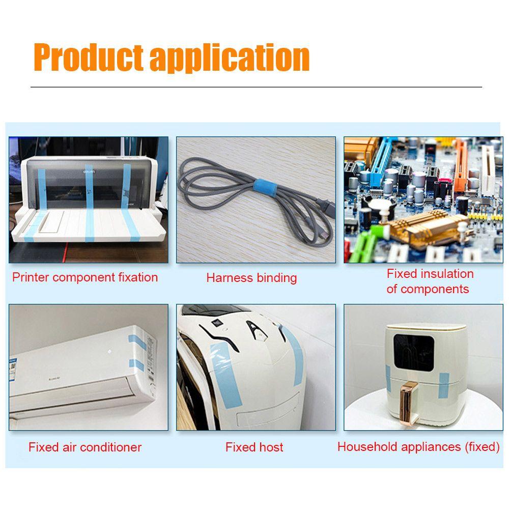 Blue 50M Air Conditioner PET Adhesive Tape Fixed Transport Installation