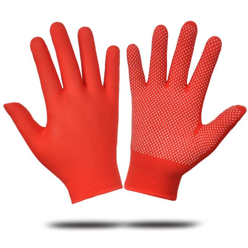 

Elastic Red Gloves Spring, Summer and Winter Men s and Women s Etiquette Thin Wedding Dance Non Slip Abrasion Resistant Special for Drum Beating 3 pairs of red All yards