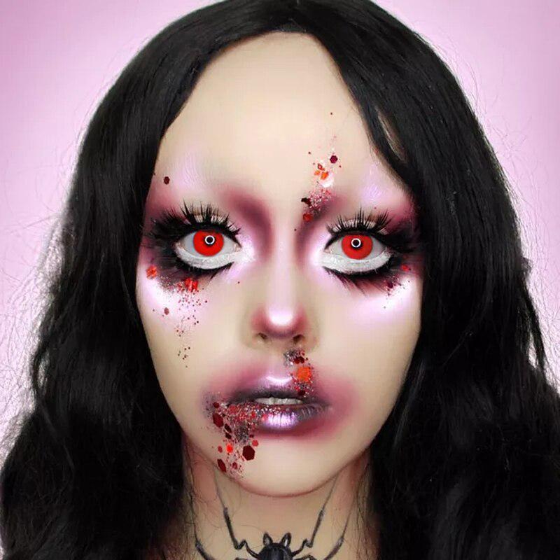 D'ORELLA 1 Paar (2 Stück) PURE Color Cosplay Series Farbige Kontaktlinsen Augenkontakte für Halloween