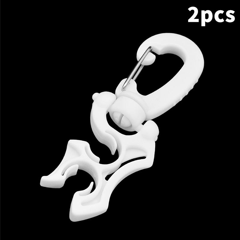  BCD Hose Retainer Clip for Double Hoses Secure Attachment Clip Lightweight Strong for Snorkeling and Diving