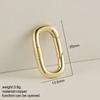 Can Be Opened Spring Clasp Chrms For Jewelry Making Supplies Gold Color Round Oval Buckle Diy Bracelet Necklace Accessories