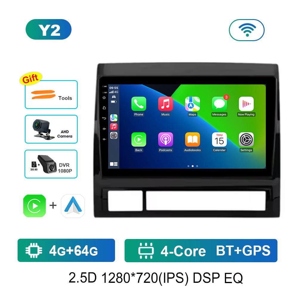 For Toyota Tacoma 2 N200 Hilux 2005 - 2015 Car Android Intelligent System DSP Stereo 4G Navi GPS WiFi IPS Touch Screen Bluetooth