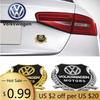 For VOLKSWAGEN VW 2pcs Decal for Volkswagen Golf MK4 MK6 MK7 Jetta Touareg Beetle Passat Polo Tiguan CC Car Body Sticker Metal E