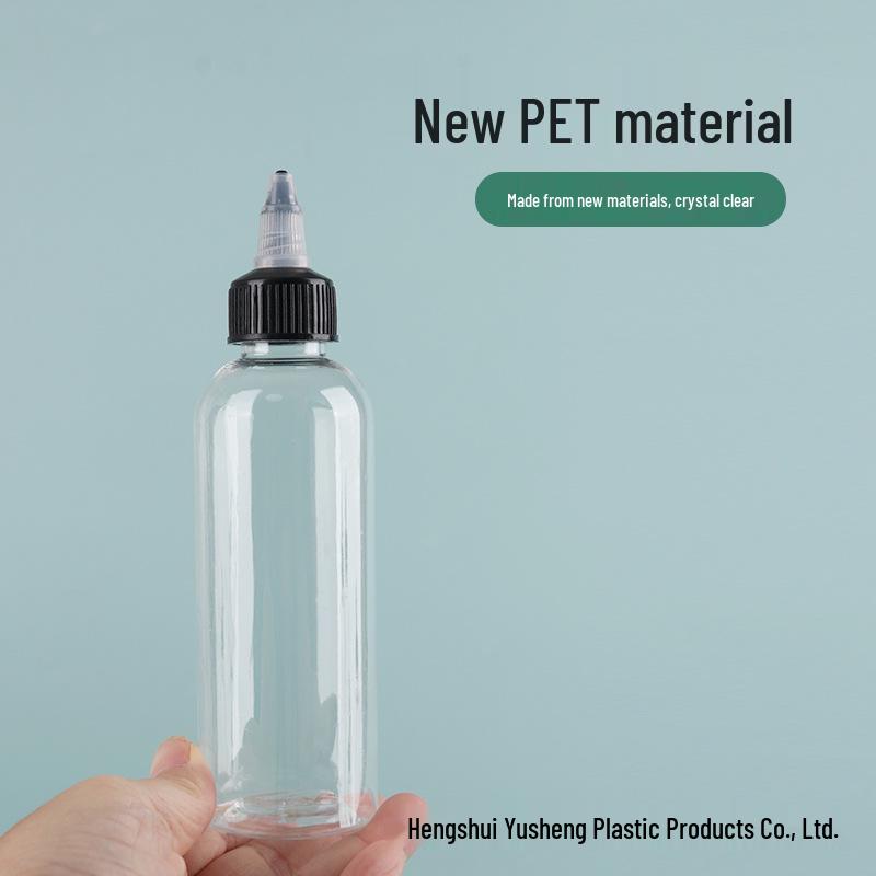 In-Stock Transparent 30ml/50ml/100ml Gel Cap Squeeze PET Bottle for Pigment Dispensing