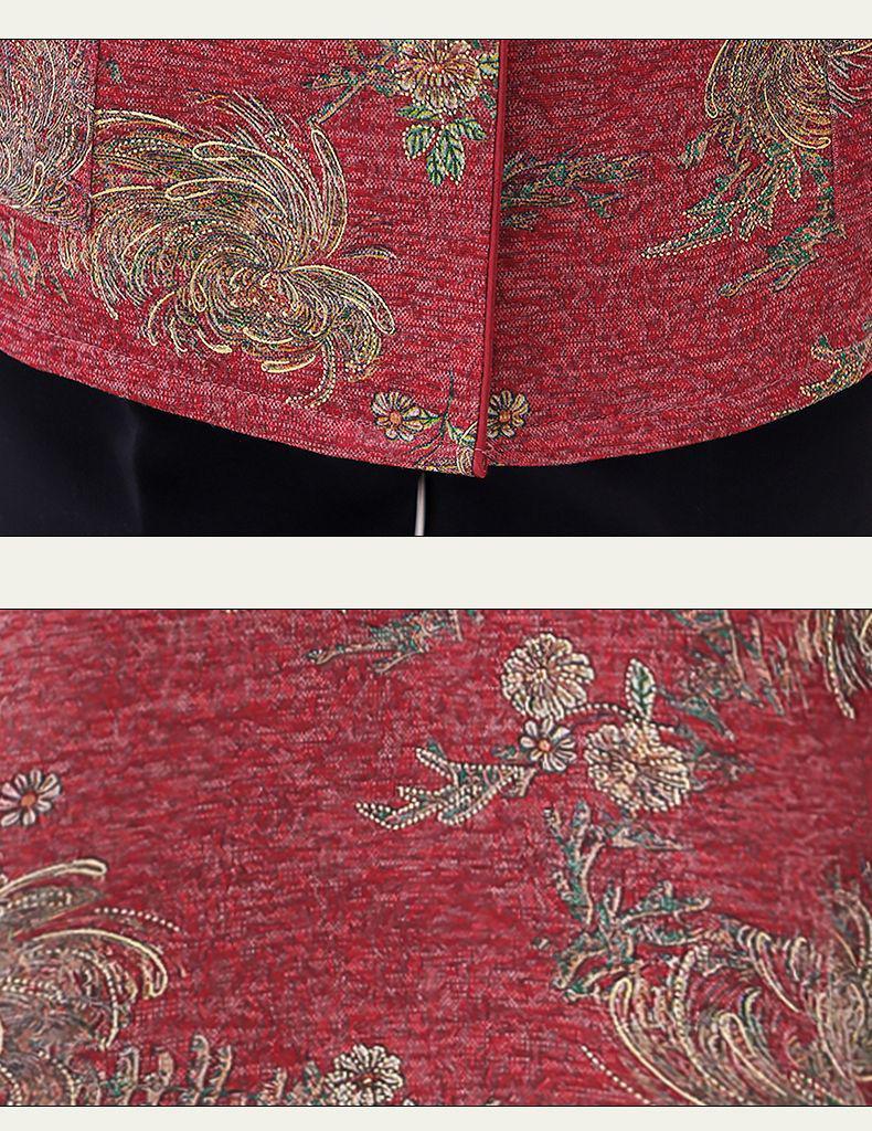 Elderly Women's Spring & Autumn Wear: Long-Sleeve Shirts & Thin Jackets for Mothers & Grandmothers