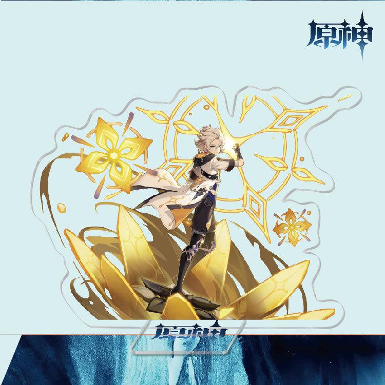 Game Anime Model Open World Impact Acrylic Cosplay Character Stand Painted Desk Decor Ornament Gift 15cm