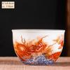 Ceramics Sancai Gaiwan Bowl Dragon and Phoenix Master Cup Tea Cup Handmade Enamel Color Tea Bowl High-end Respect Tea Set