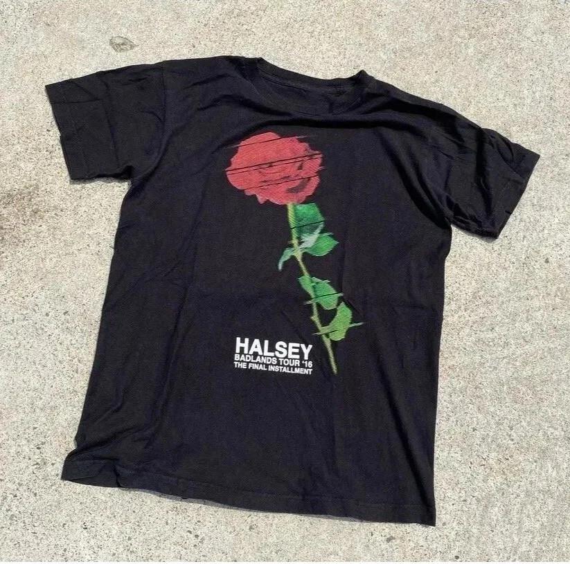 Halsey The Badlands Tour USA Cotton T Shirt Full Size S5XL Unisex T-Shirt XL