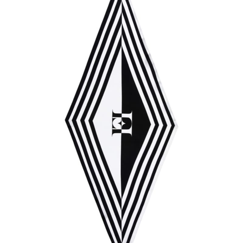 RECLOW RECLOW SYMBOL STRIPE Big Silk Scarf