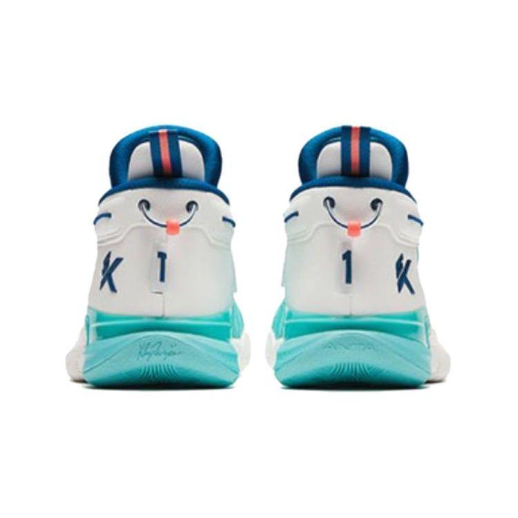 Anta Dětské KT9 nárazy absorbující, odolné proti opotřebení, vysoké basketbalové boty, dětské basketbalové boty modré 312421130-1