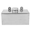 Bouteille de lave-glace en aluminium 2L Polie Réservoir de pulvérisation d'intercooler Pièces de voiture universelles