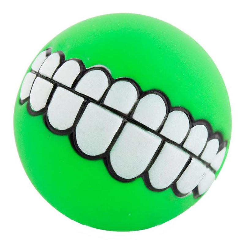 Haustierbedarf Zahn Ball Sound Hund Haustier Spielzeug Lustige Bissfeste Haustier Runde Ball