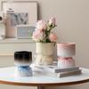 Elegant Cream-Style Bouquet Vase: Creative Handheld Bouquet Photo Prop for Home and Study Decor
