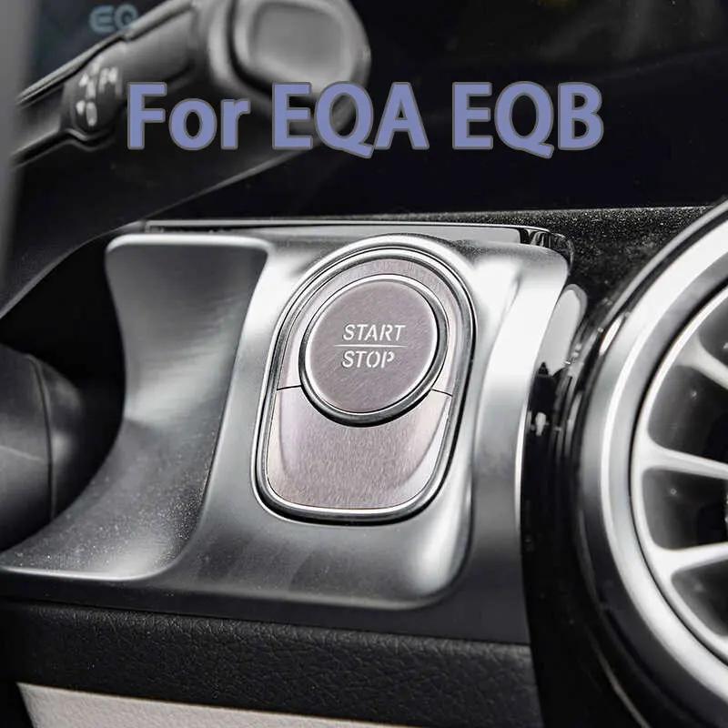 

Нержавіюча сталь Кнопка запуску ONE-CLICK Захисна накладка Декорація Для Mercedes Benz EQA EQB Перемикач запалювання Наклейка в салон For EQB EQA