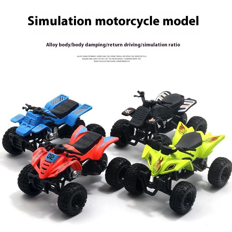 Simulation Beach Four-wheel Off-road Big Foot Motorcycle Alloy Model Children's Toy Car Boy Gift