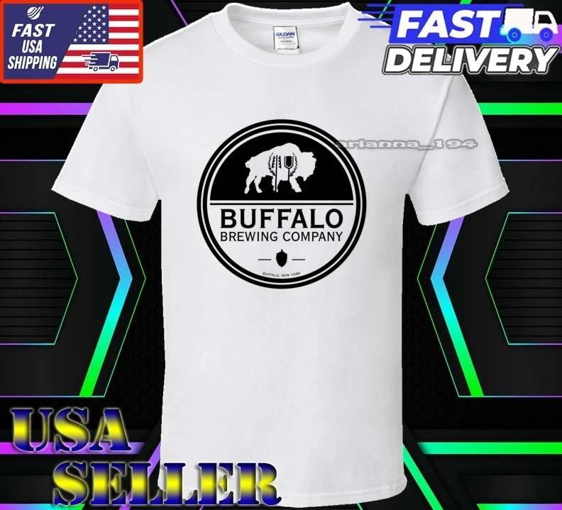 New Shirt Buffalo Brewing Logo T-Shirt Funny American Usa Unisex Size S-5XL 2XL