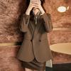 Women's Spring/Fall Casual Blazer - Elegant Design Loose-Fit Jacket