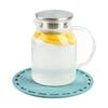 1PCS Nordic Style Round Silicone Trivet, High Temperature Resistant Anti-Scald Pot Mat, Multi-use Table Mat & Coaster