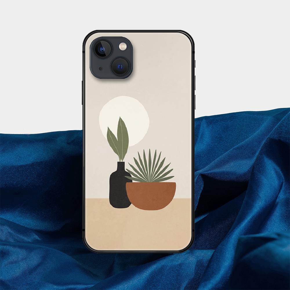 Green Plant Phone Case For iPhone Samsung Galaxy Redmi Xiaomi Oppo OnePlus Note S A 7 8 9 10 11 12 13 14 20 21 22 23 53 54 Pro Max Plus Ultra TPU Soft