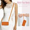 Crossbody peněženka na zip s přihrádkami na karty, flipové kožené pouzdro pro iPhone 17 Pro Max 16 Plus 15 14 13 12 11, nárazuvzdorný přenosný kryt