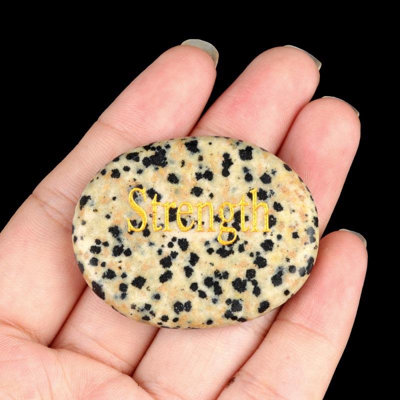 Inspirujący Kamień Kamień Mocy Naturalny Kryształ Agat Napisy Mieszany Kolor Mały Kamień Akcesoria