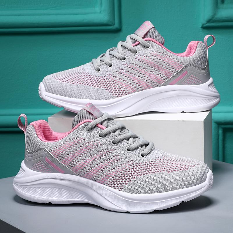 New Sneakers Women Casual Shoes Fashion Breathable Walking Mesh Flat Shoes Women Tenis Feminino Black Ladies Sports Shoes