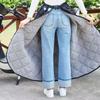 Heated Insulated Polyester Fabric Leg Cover for Motorcycle Waterproof Design Windproof Apron Commuters Gear Quick Install