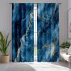 Ocean Granite Marble Pattern Curtains Polyester Fabric Suitable Bedroom Living Room Decoration Curtain Machine Washable Perfect For Great