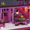 HUIQIBAO Halloween Dom Czarownicy Bar Czarodzieja Sklep Magiczny Mikro Model Klocki do Budowania Miasto DIY Sklep Montaż Klocki Zabawki dla Dzieci